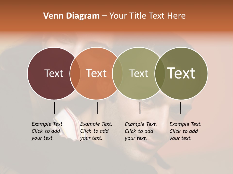 Man And Woman Smiling And Holding Each Other PowerPoint Template