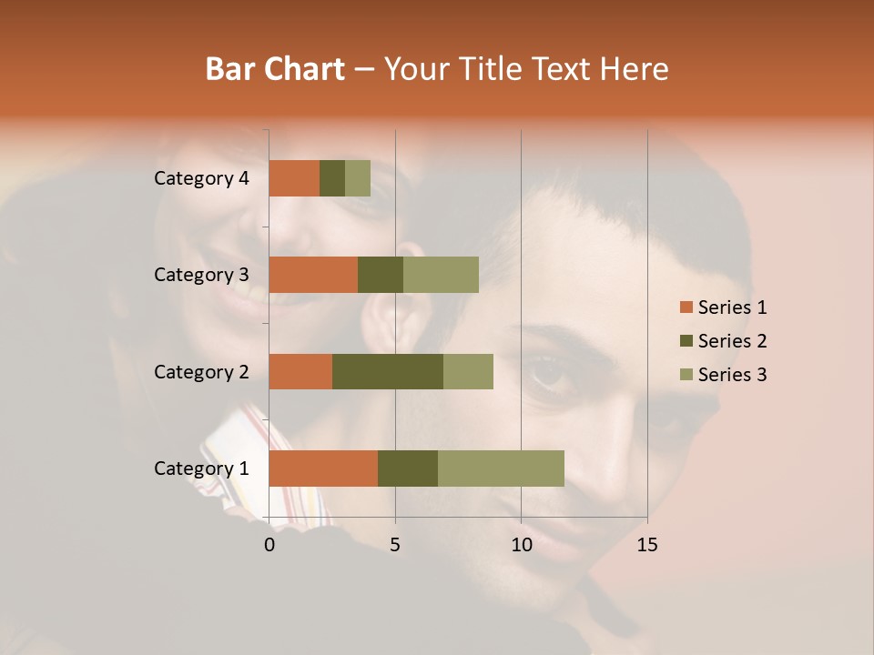 Man And Woman Smiling And Holding Each Other PowerPoint Template