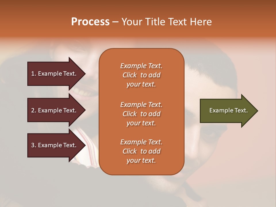 Man And Woman Smiling And Holding Each Other PowerPoint Template