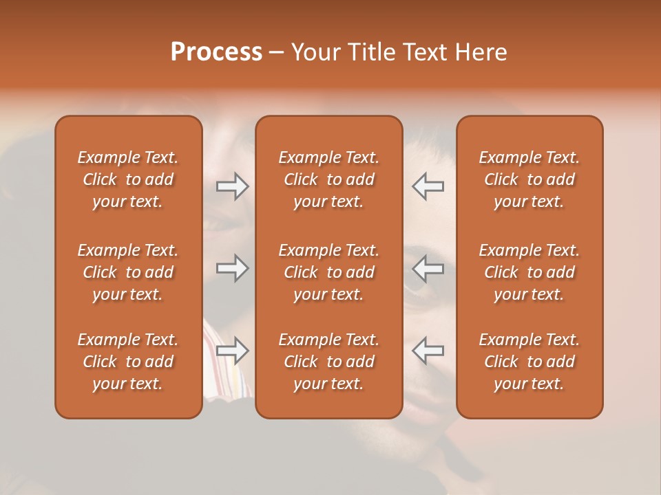 Man And Woman Smiling And Holding Each Other PowerPoint Template