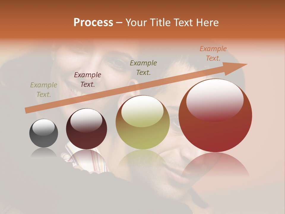 Man And Woman Smiling And Holding Each Other PowerPoint Template