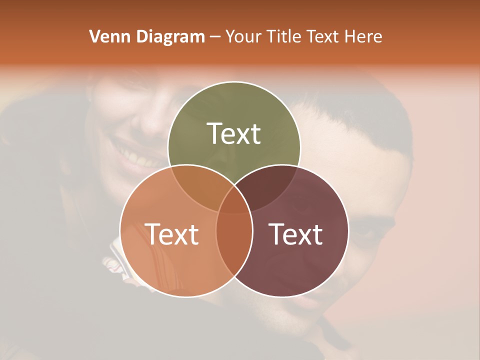 Man And Woman Smiling And Holding Each Other PowerPoint Template