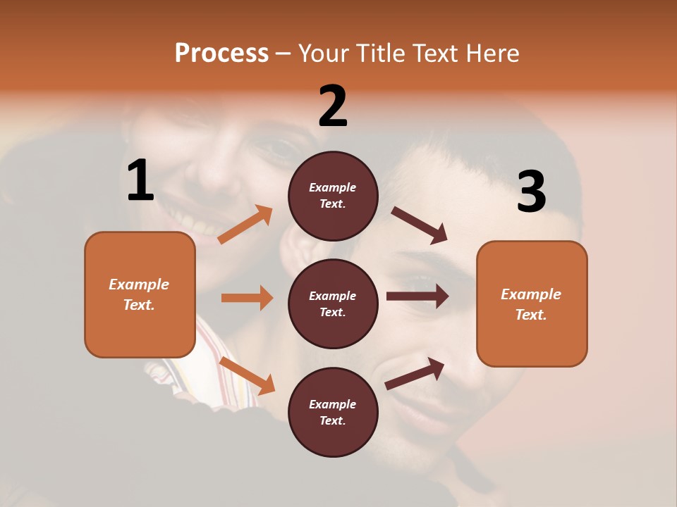 Man And Woman Smiling And Holding Each Other PowerPoint Template