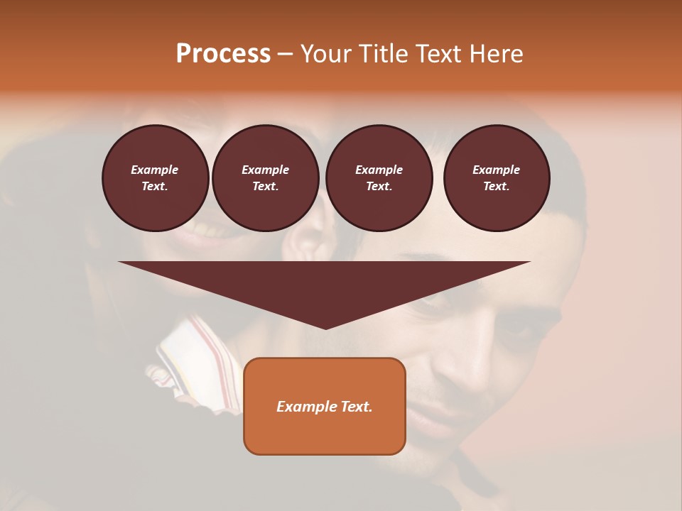 Man And Woman Smiling And Holding Each Other PowerPoint Template