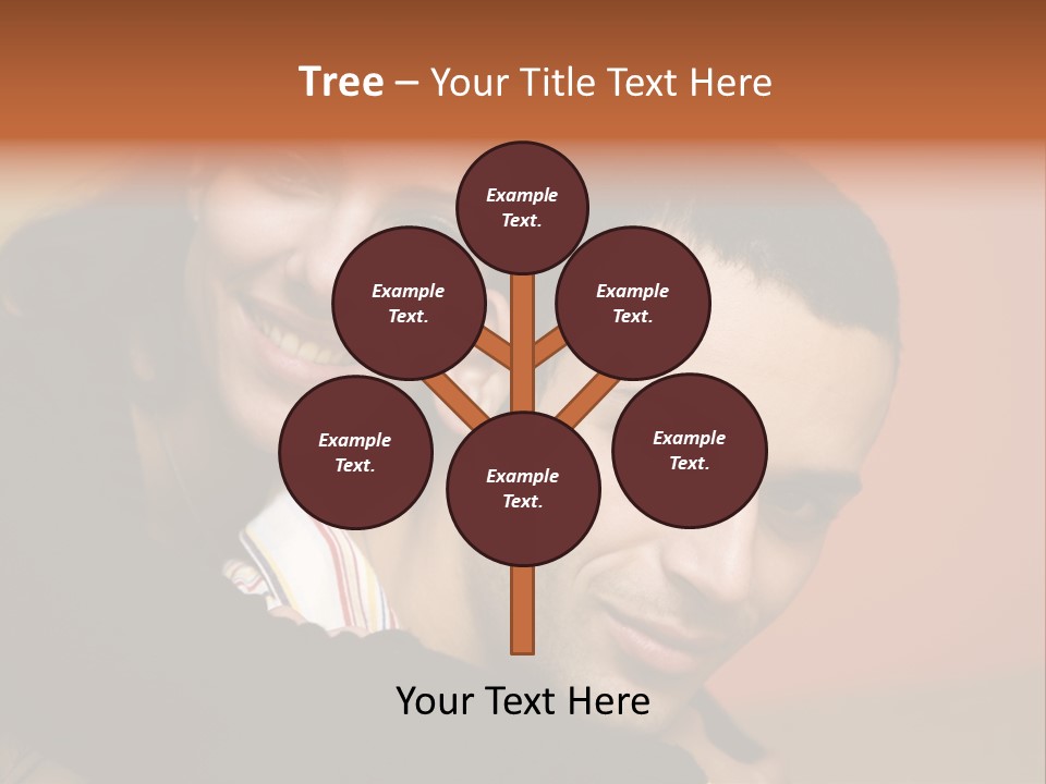 Man And Woman Smiling And Holding Each Other PowerPoint Template