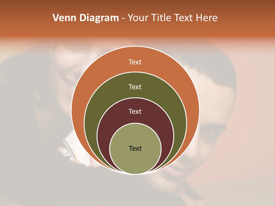 Man And Woman Smiling And Holding Each Other PowerPoint Template