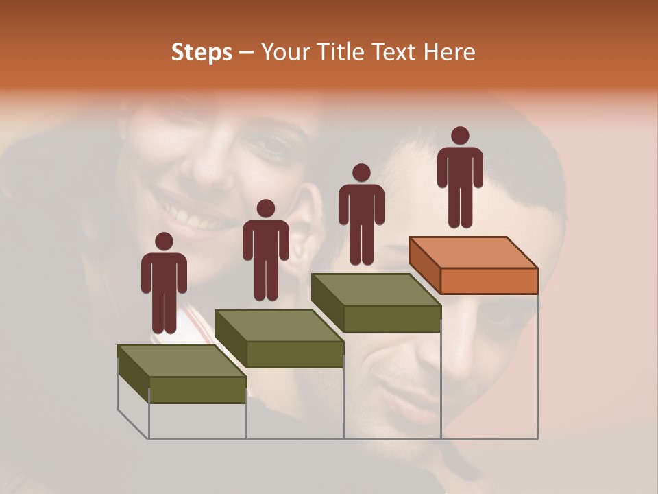 Man And Woman Smiling And Holding Each Other PowerPoint Template
