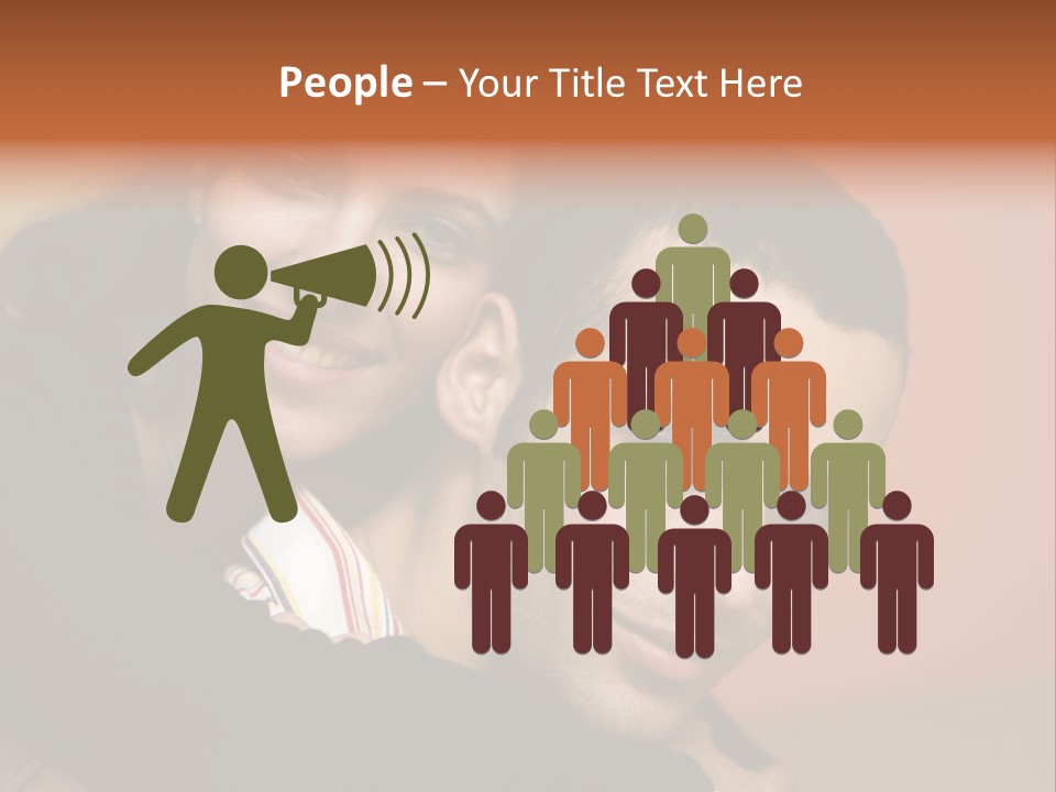 Man And Woman Smiling And Holding Each Other PowerPoint Template