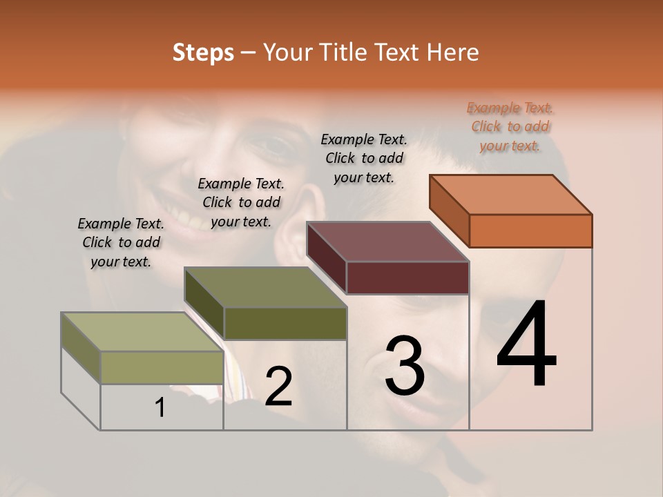 Man And Woman Smiling And Holding Each Other PowerPoint Template