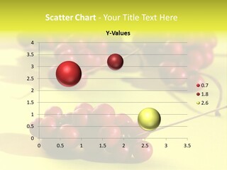 Macro View Of Ripe Schizandra Berry On The Yellow Background PowerPoint Template