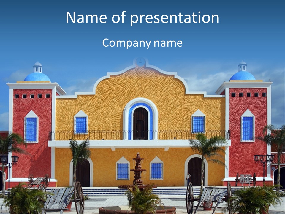 La Hacienda, Mayan Riviera. PowerPoint Template