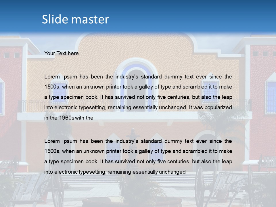 La Hacienda, Mayan Riviera. PowerPoint Template