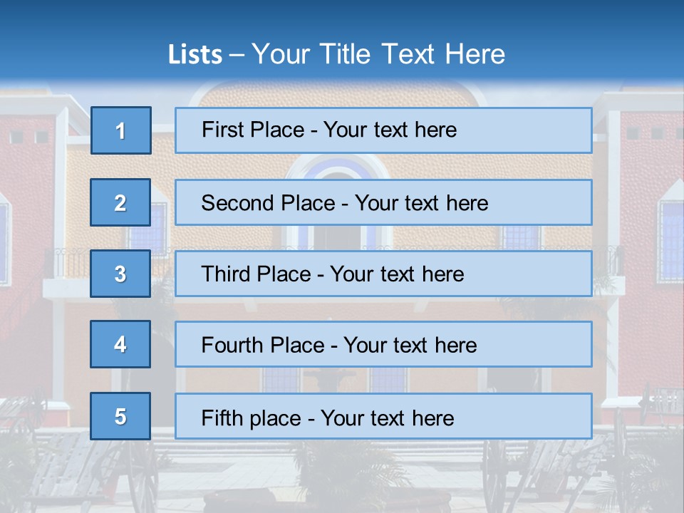 La Hacienda, Mayan Riviera. PowerPoint Template