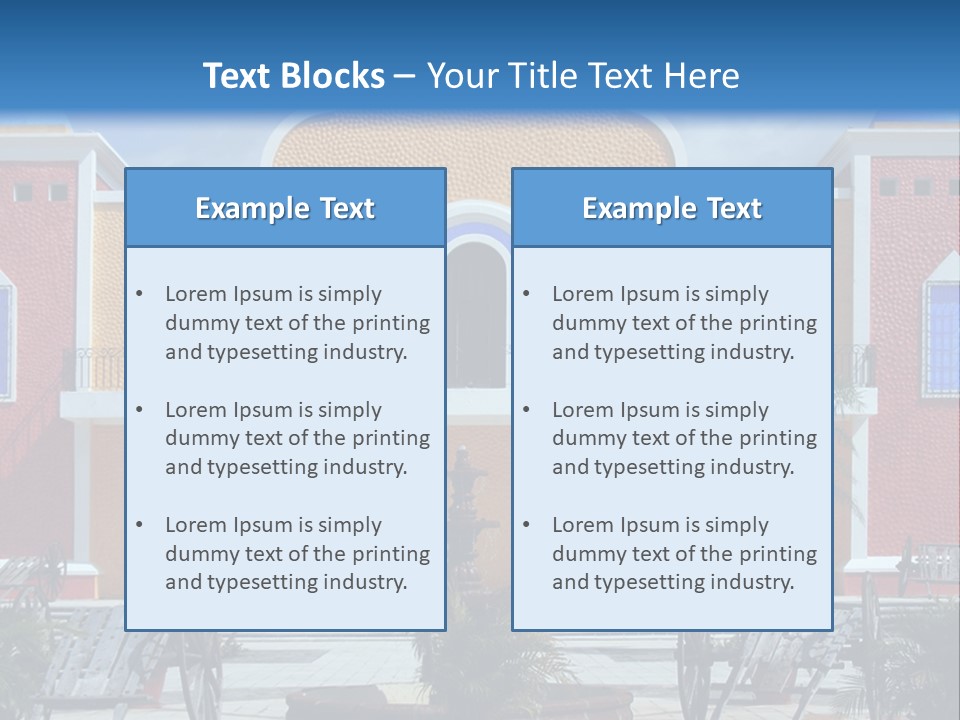 La Hacienda, Mayan Riviera. PowerPoint Template