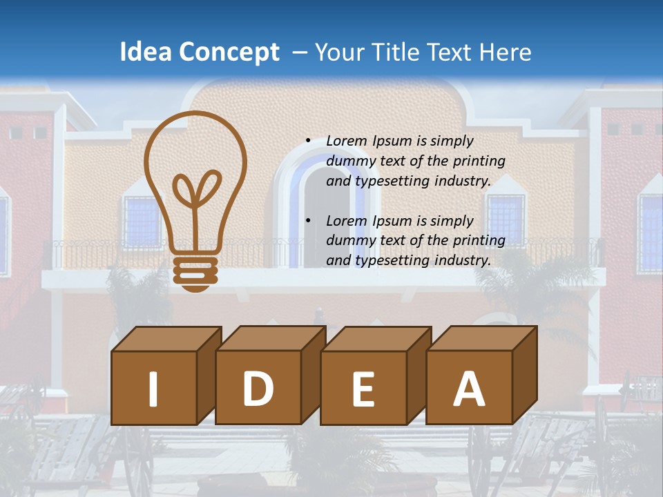 La Hacienda, Mayan Riviera. PowerPoint Template