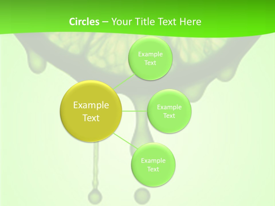 Drops Of Juice Falling Of The Succulent Lemon. A Strong Light Behind The Lemon Gives The Dark Aspect. PowerPoint Template
