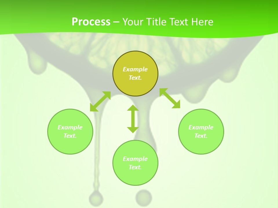 Drops Of Juice Falling Of The Succulent Lemon. A Strong Light Behind The Lemon Gives The Dark Aspect. PowerPoint Template