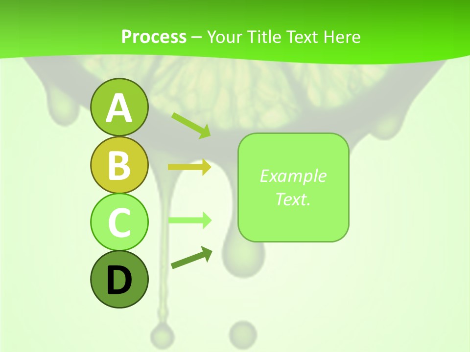 Drops Of Juice Falling Of The Succulent Lemon. A Strong Light Behind The Lemon Gives The Dark Aspect. PowerPoint Template