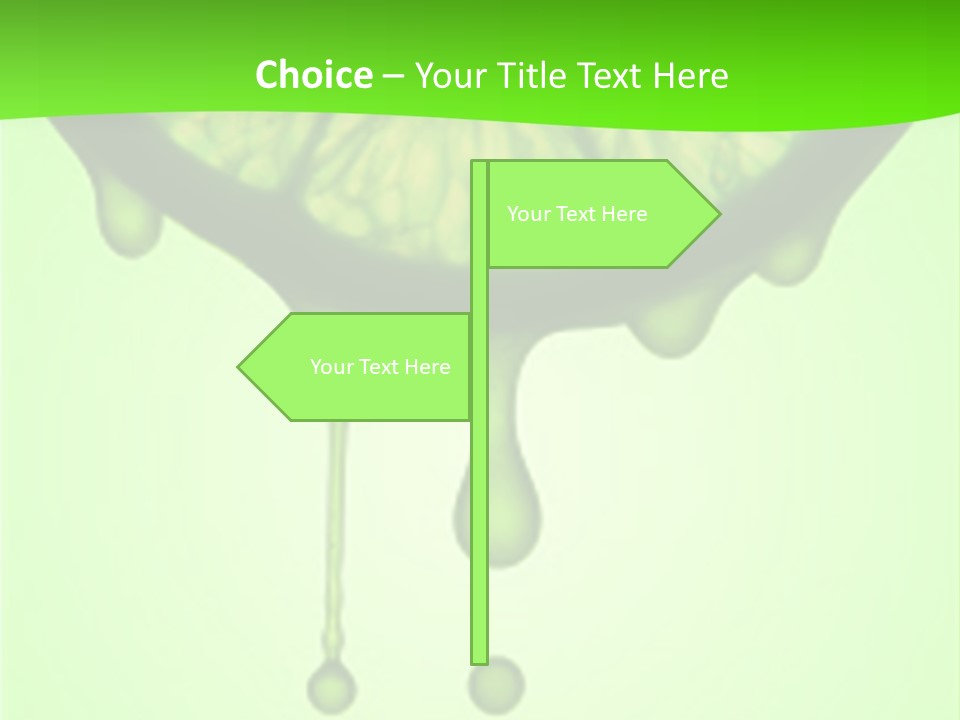Drops Of Juice Falling Of The Succulent Lemon. A Strong Light Behind The Lemon Gives The Dark Aspect. PowerPoint Template