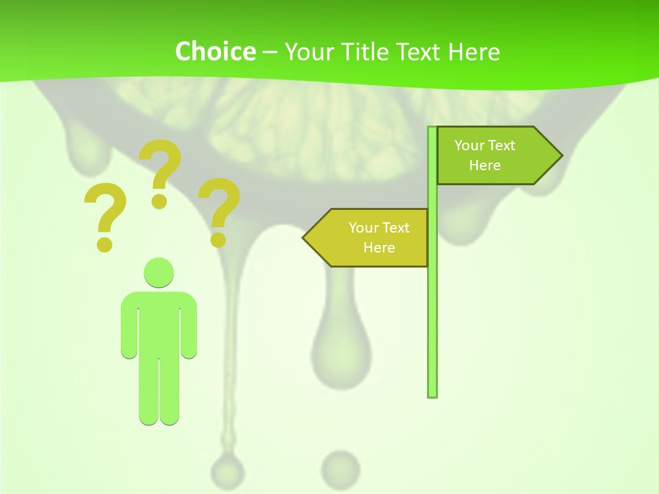 Drops Of Juice Falling Of The Succulent Lemon. A Strong Light Behind The Lemon Gives The Dark Aspect. PowerPoint Template