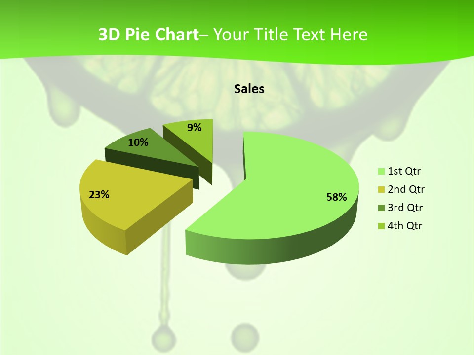 Drops Of Juice Falling Of The Succulent Lemon. A Strong Light Behind The Lemon Gives The Dark Aspect. PowerPoint Template