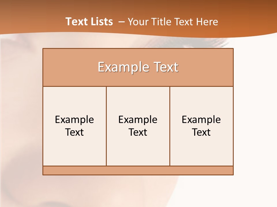 A Woman's Eyes With A Brown Background PowerPoint Template