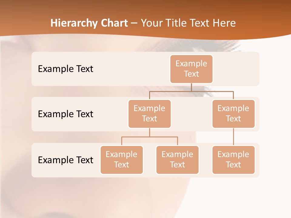 A Woman's Eyes With A Brown Background PowerPoint Template