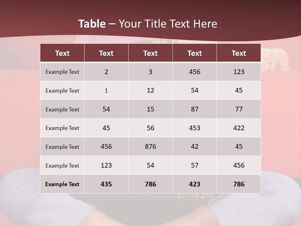 Mother Sitting On The Floor Working Computer; Daughter Hugging Her Neck PowerPoint Template