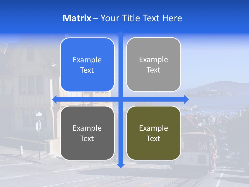 Houses At San Francisco, Usa PowerPoint Template