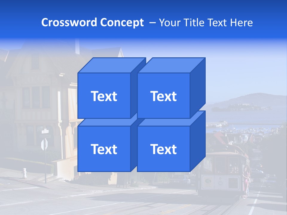 Houses At San Francisco, Usa PowerPoint Template
