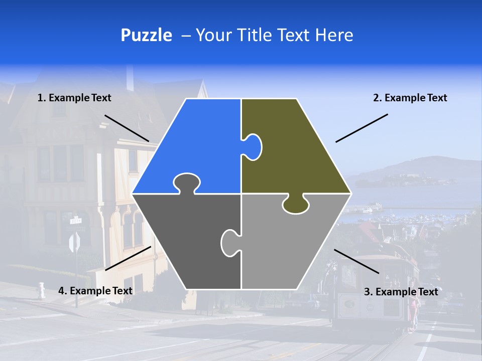 Houses At San Francisco, Usa PowerPoint Template