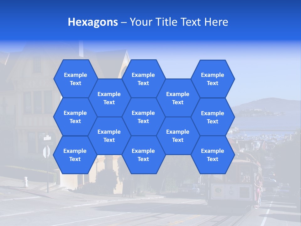 Houses At San Francisco, Usa PowerPoint Template