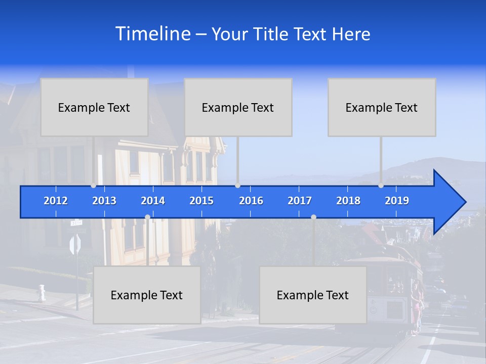 Houses At San Francisco, Usa PowerPoint Template