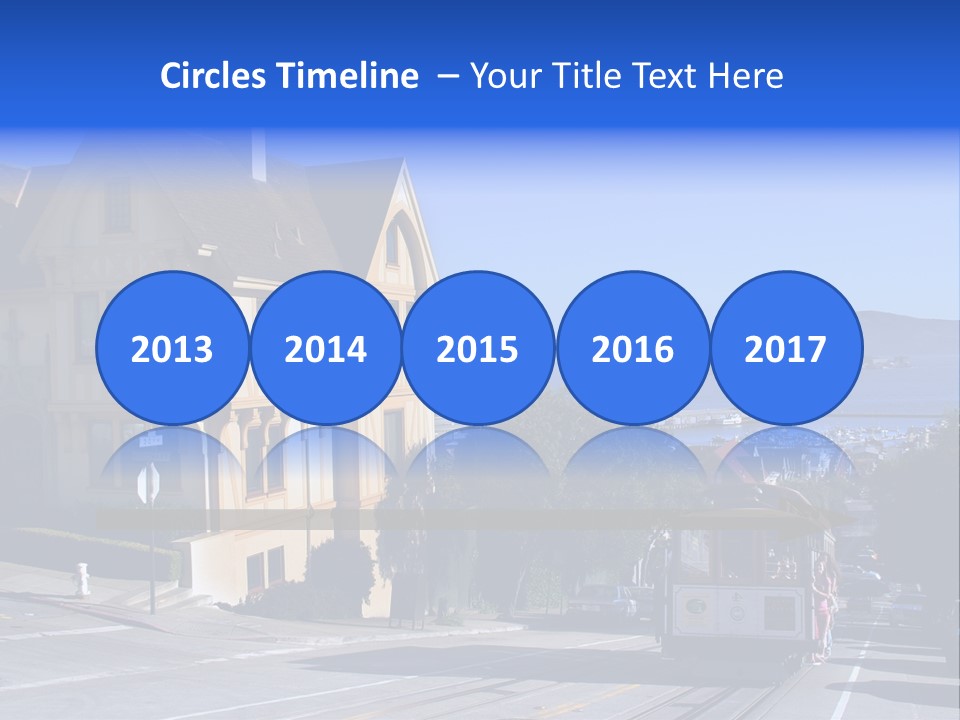 Houses At San Francisco, Usa PowerPoint Template