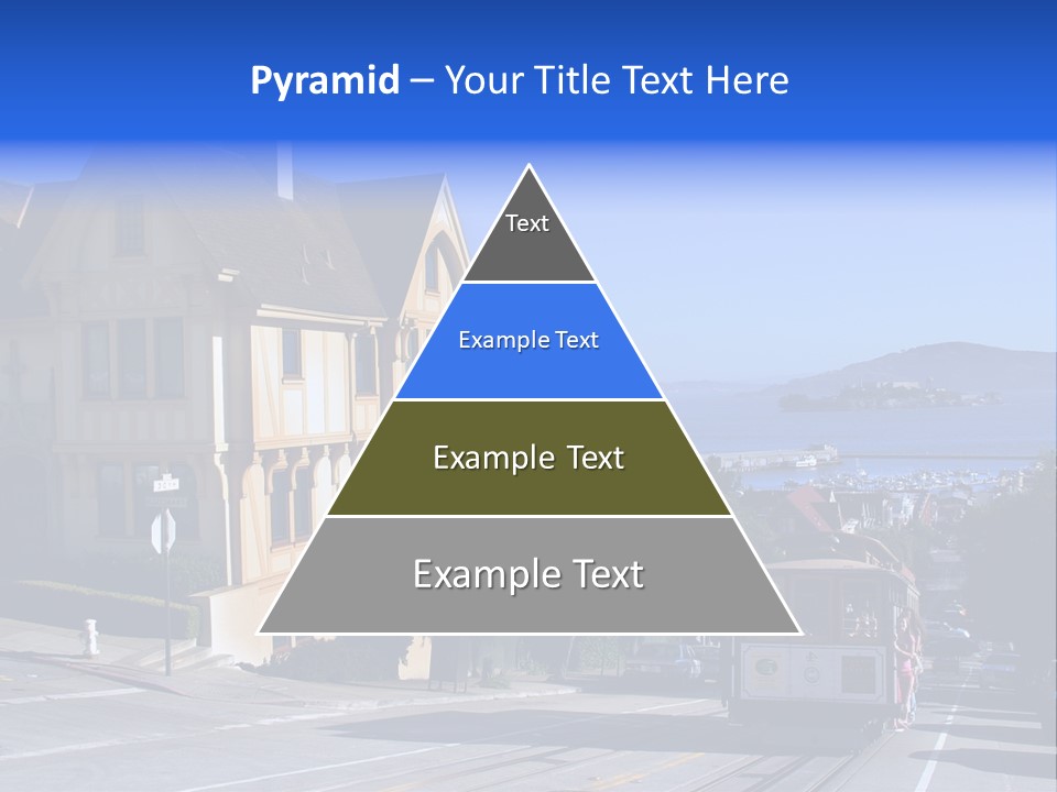 Houses At San Francisco, Usa PowerPoint Template
