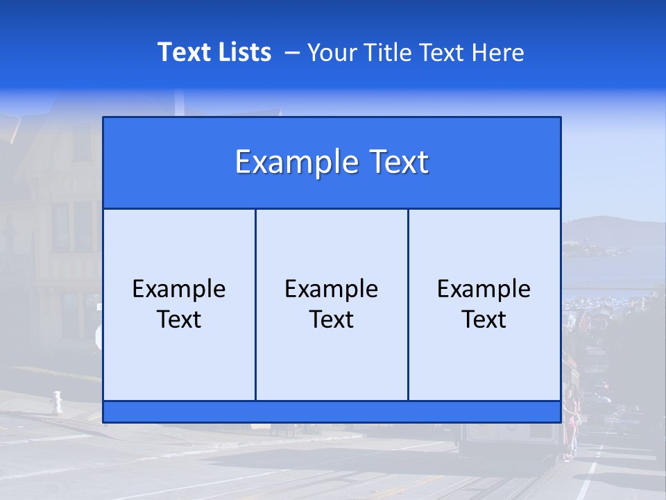 Houses At San Francisco, Usa PowerPoint Template