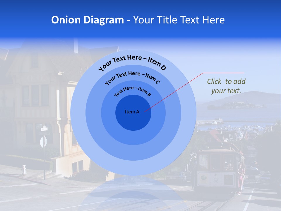 Houses At San Francisco, Usa PowerPoint Template