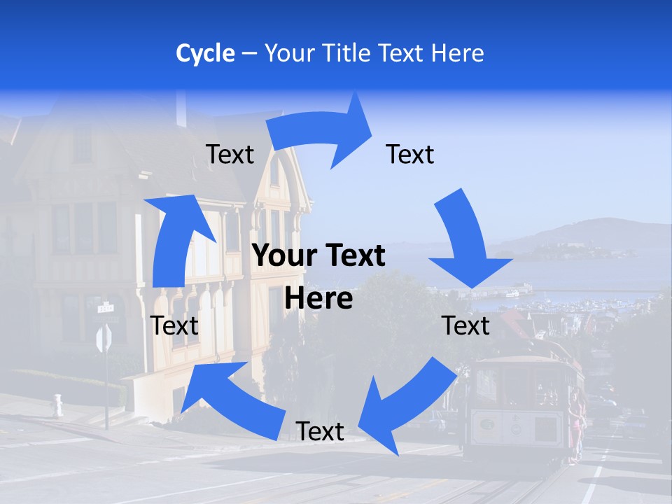 Houses At San Francisco, Usa PowerPoint Template