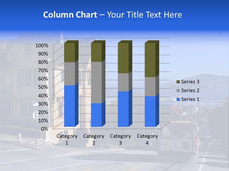 Houses At San Francisco, Usa PowerPoint Template