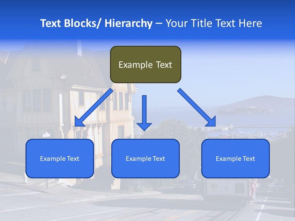 Houses At San Francisco, Usa PowerPoint Template