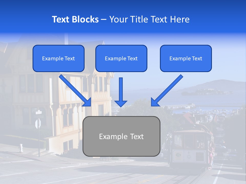 Houses At San Francisco, Usa PowerPoint Template