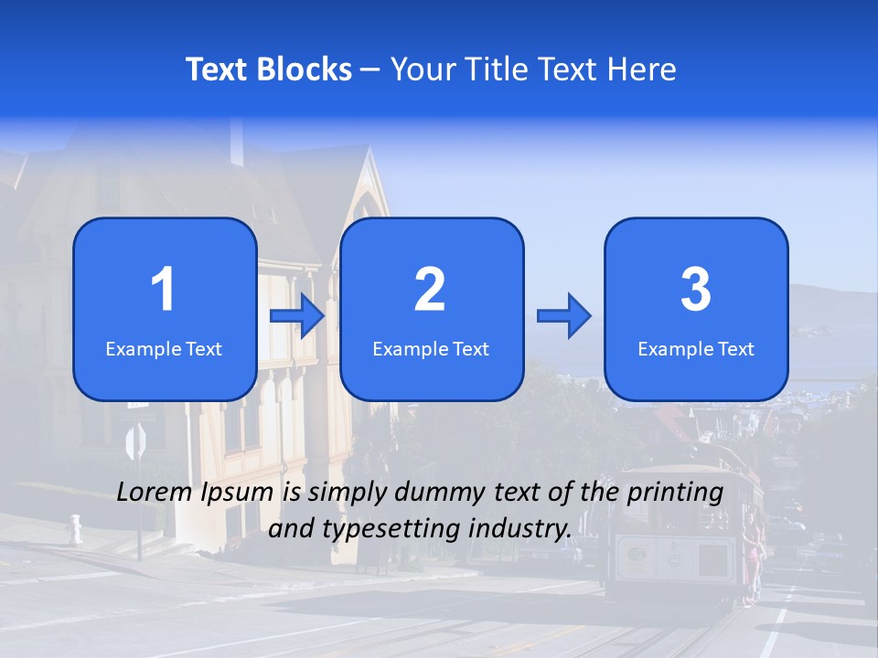 Houses At San Francisco, Usa PowerPoint Template
