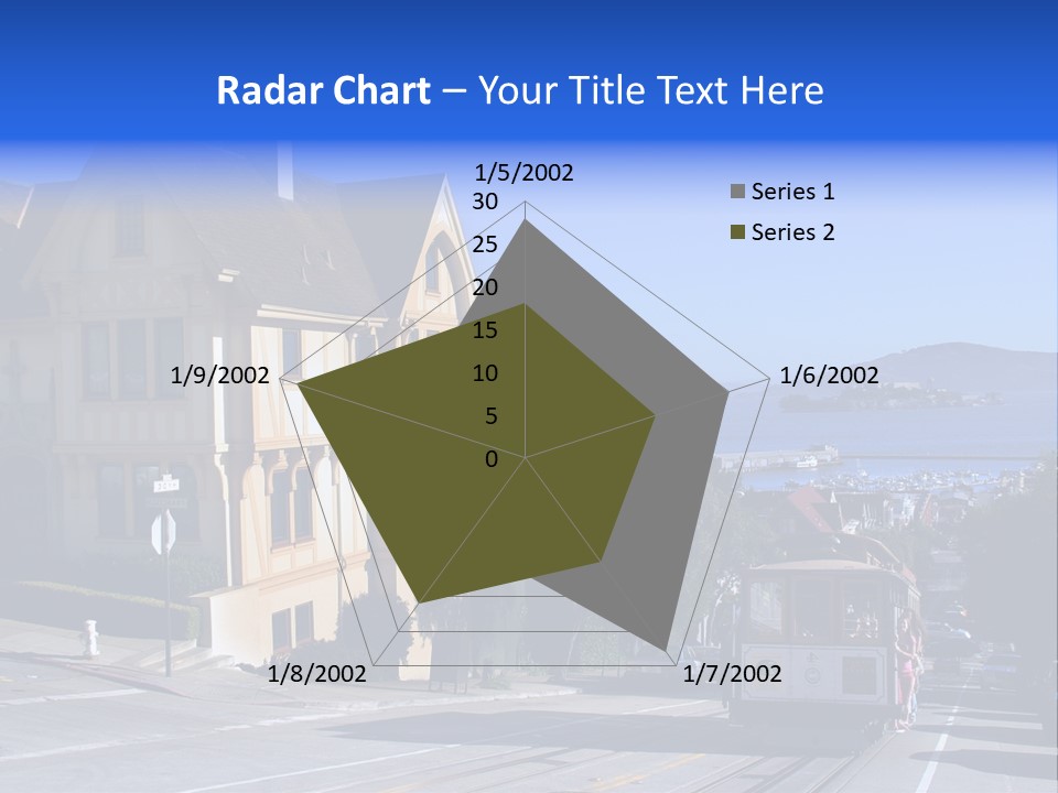 Houses At San Francisco, Usa PowerPoint Template