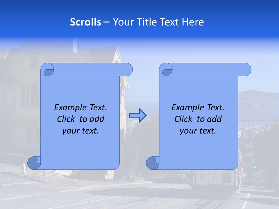 Houses At San Francisco, Usa PowerPoint Template