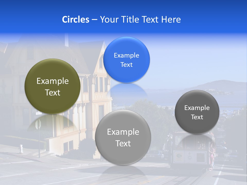 Houses At San Francisco, Usa PowerPoint Template