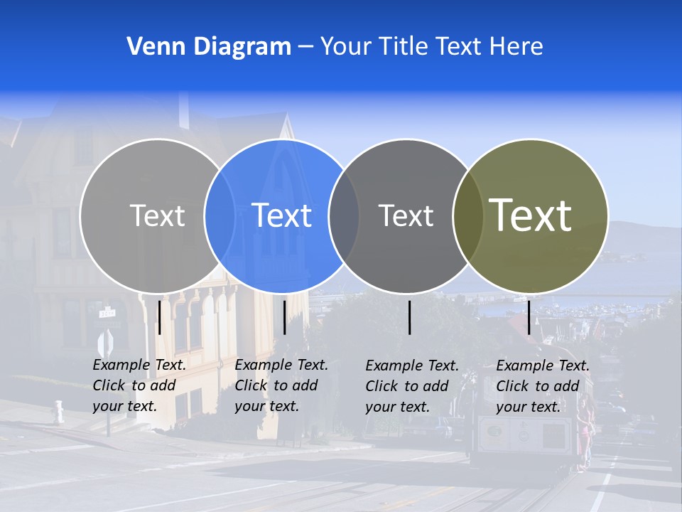 Houses At San Francisco, Usa PowerPoint Template