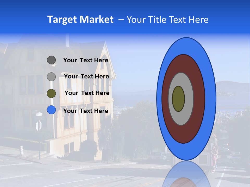 Houses At San Francisco, Usa PowerPoint Template