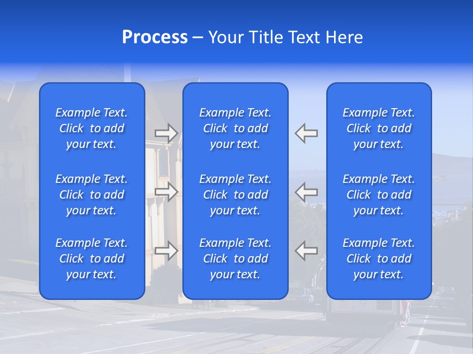 Houses At San Francisco, Usa PowerPoint Template