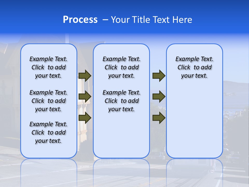 Houses At San Francisco, Usa PowerPoint Template