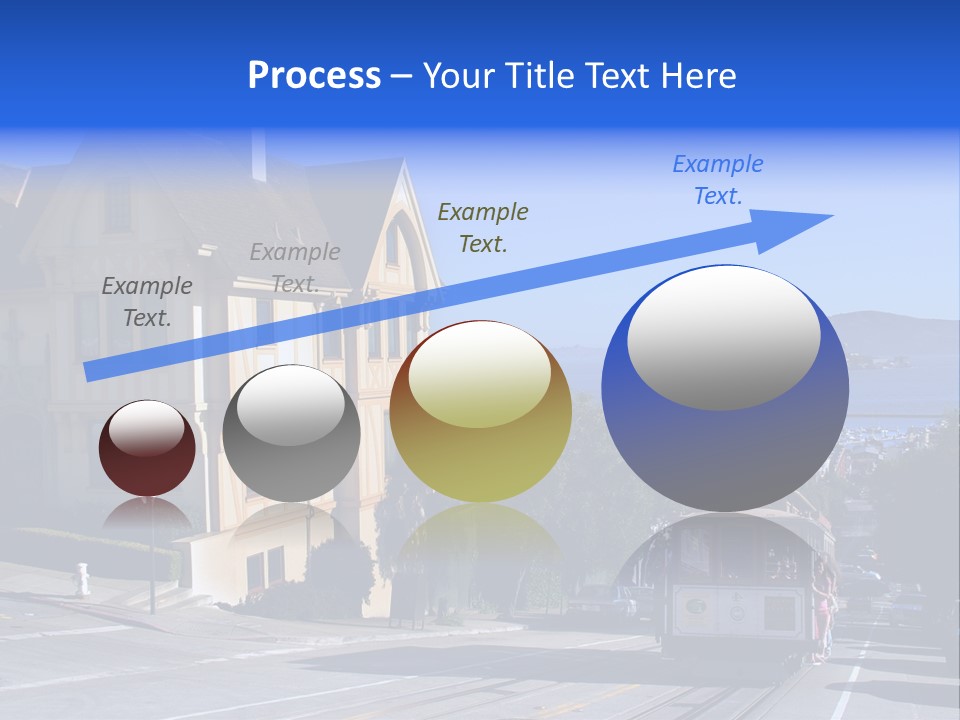 Houses At San Francisco, Usa PowerPoint Template